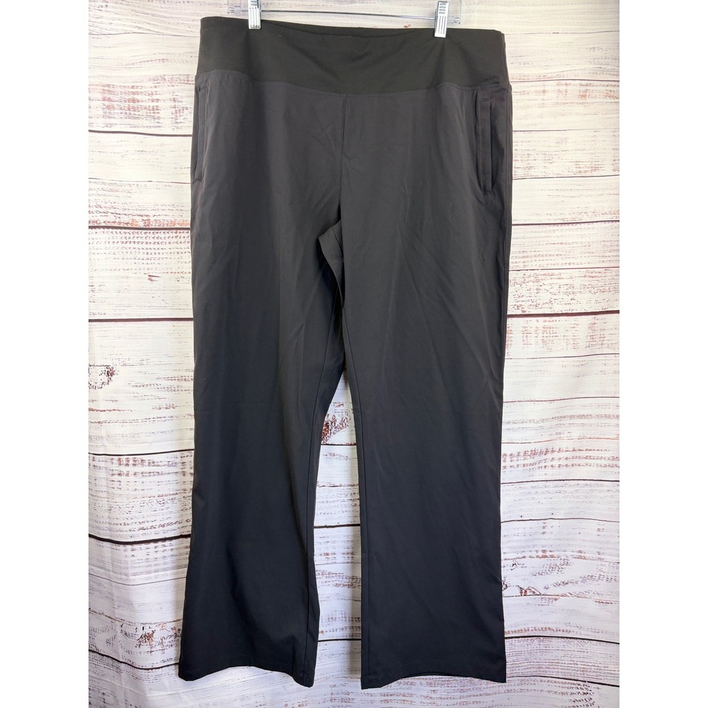 Lucy Tech Activewear Black Court Trouser Pants XL Sport Casual 503955